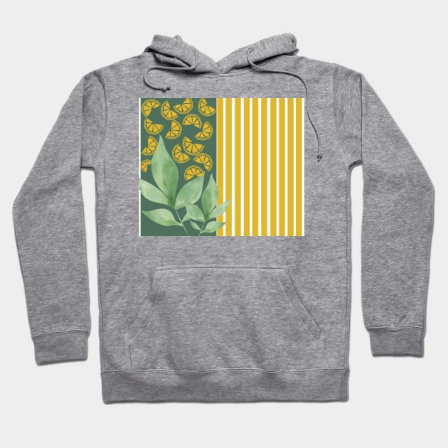 lemon tree stripes Hoodie by Ingenious Creator